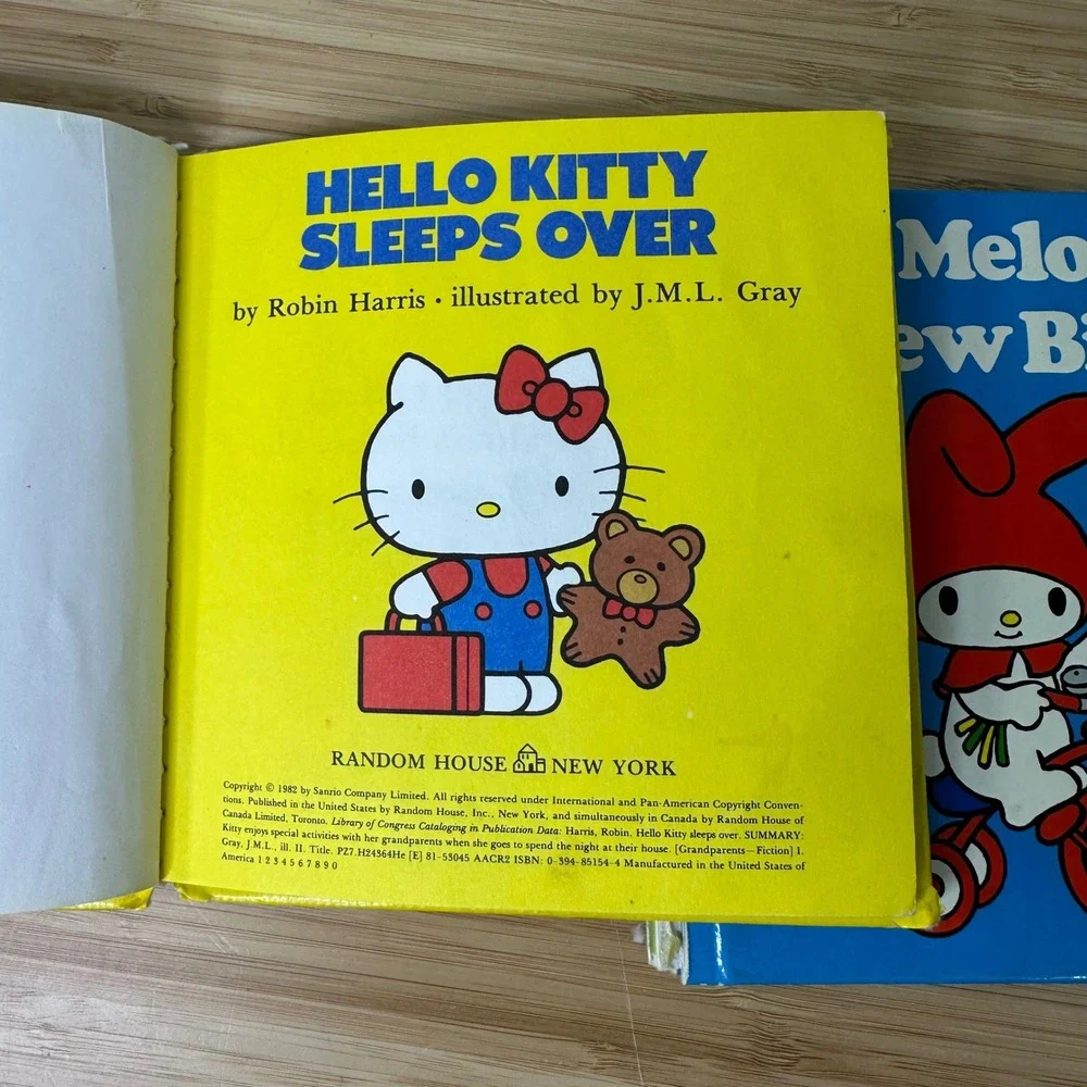 Vintage 1982 Sanrio Hello Kitty and‎ My Melody Board Books Lot READ